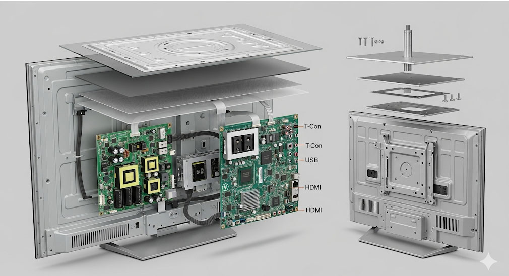 led-tv-repair-component-support